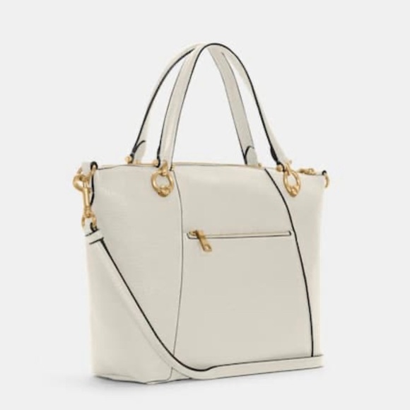 Coach Chalk White Tote Satchel Shoulder Bag NWT - Picture 3 of 9